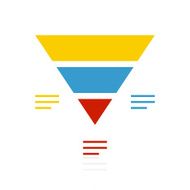 Pyramid icon on a white background - Color Series N10