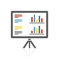 Projection Screen icon on a white background - Color Series N4