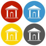 Bank icon on circle buttons - Circle Series N8