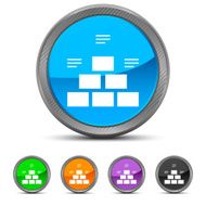 Pyramid icon on circle buttons - Circled Series N8