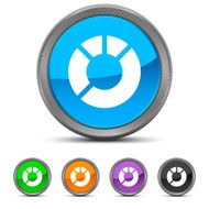 Donut Chart icon on circle buttons - Circled Series N4
