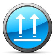 Logistics icon on a round button - Bright Series N6
