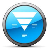 Pyramid icon on a round button - Bright Series N10