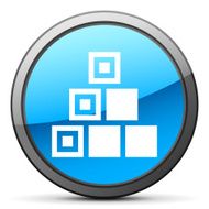 Logistics icon on a round button - Bright Series N8