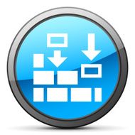 Wall icon on a round button - Bright Series N2