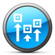 Logistics icon on a round button - Bright Series N10