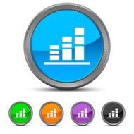 Bar Graph icon on circle buttons - Circled Series N19