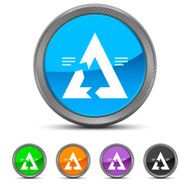 Chevron Chart icon on circle buttons - Circled Series N11
