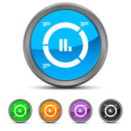 Donut Chart icon on circle buttons - Circled Series N5