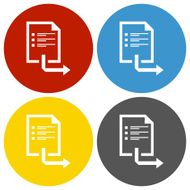 Document icon on circle buttons - Circle Series N6