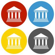 Bank icon on circle buttons - Circle Series N9
