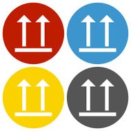 Logistics icon on circle buttons - Circle Series N10