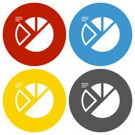 Pie Chart icon on circle buttons - Circle Series N7