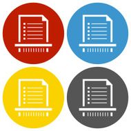 Document icon on circle buttons - Circle Series N7