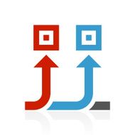 Conveyor icon on a white background - Color Series N2