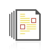 Document icon on a white background - Color Series N7