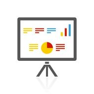 Projection Screen icon on a white background - Color Series N5