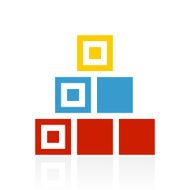 Logistics icon on a white background - Color Series N9