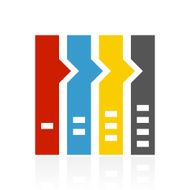 Flowchart icon on a white background - Color Series N11