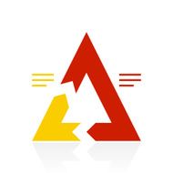 Chevron Chart icon on a white background - Color Series N11