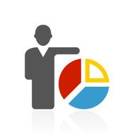 Businessman icon on a white background - Color Series N20