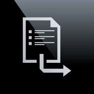 Document icon on a black background - Core Series N7