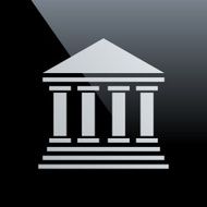 Bank icon on a black background - Core Series N9