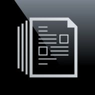 Document icon on a black background - Core Series N8