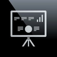 Projection Screen icon on a black background - Core Series N5