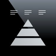 Pyramid icon on a black background - Core Series N12