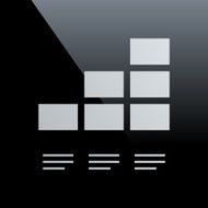 Bar Graph icon on a black background - Core Series N22