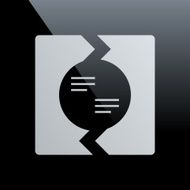 Chevron Chart icon on a black background - Core Series N11
