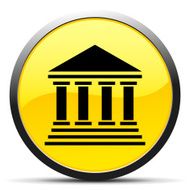 Bank icon on a round button - Curve Series N9