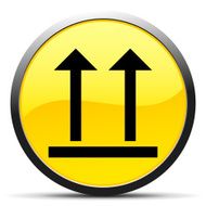 Logistics icon on a round button - Curve Series N10