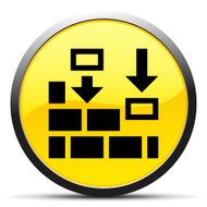 Wall icon on a round button - Curve Series N2