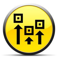 Logistics icon on a round button - Curve Series N11