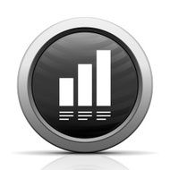 Bar Graph icon on a round button - Elect Series N20