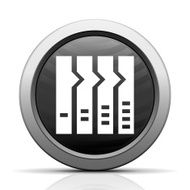 Flowchart icon on a round button - Elect Series N11