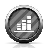 Bar Graph icon on a round button - Elite Series N20