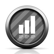 Bar Graph icon on a round button - Elite Series N21