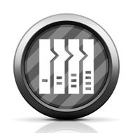 Flowchart icon on a round button - Elite Series N11