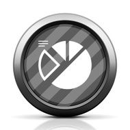 Pie Chart icon on a round button - Elite Series N7