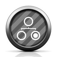 Organization Chart icon on a round button - Elite Series N5