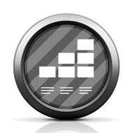 Bar Graph icon on a round button - Elite Series N22