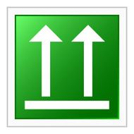 Logistics icon on a square button - Flat Series N10