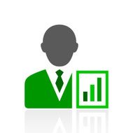 Businessman icon on a white background - Fresh Series N18