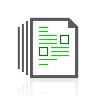 Document icon on a white background - Fresh Series N8