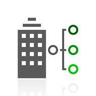 Office Building icon on a white background - Fresh Series N2