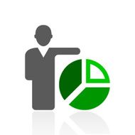 Businessman icon on a white background - Fresh Series N20