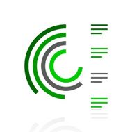 Radial Chart icon on a white background - Fresh Series